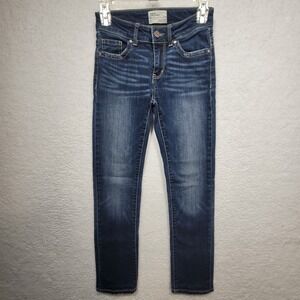 BKE Buckle Stella Low Rise Slim Fit Womens 24R Blue Jean Dark Wash 5 Pocket